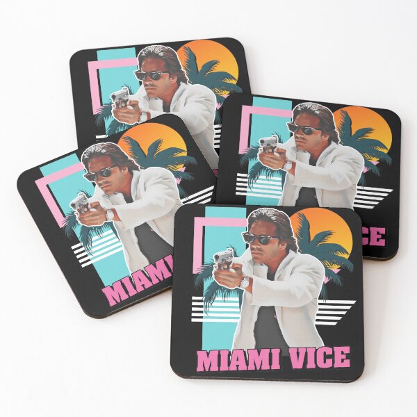 Item preview, Retro 80s Miami Vice Inspired Action Art designed and sold by FlorianZieme.