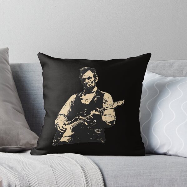 Item preview, Abraham Lincoln Rocking Electric Guitar Stencil Art designed and sold by CoconutBoys.