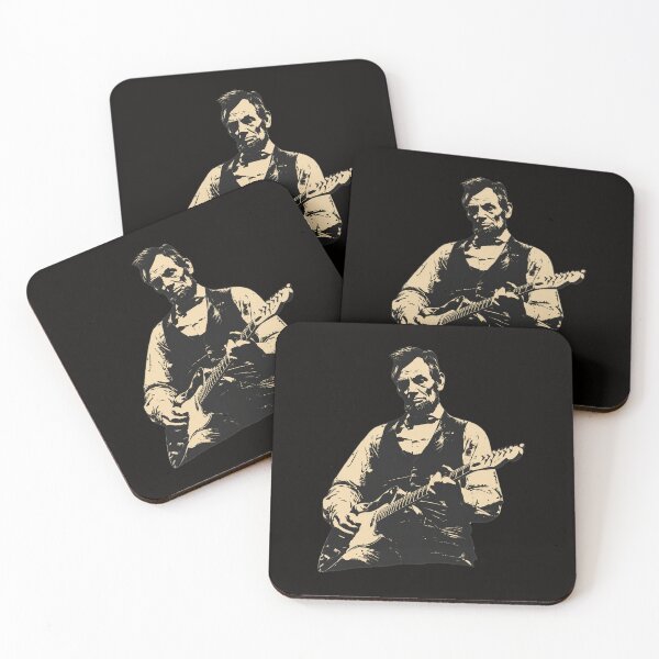 Item preview, Abraham Lincoln Rocking Electric Guitar Stencil Art designed and sold by CoconutBoys.
