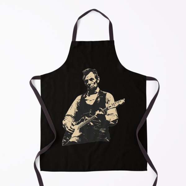 Item preview, Abraham Lincoln Rocking Electric Guitar Stencil Art designed and sold by CoconutBoys.