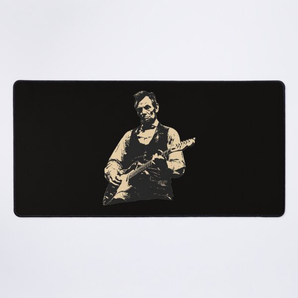 Item preview, Abraham Lincoln Rocking Electric Guitar Stencil Art designed and sold by CoconutBoys.