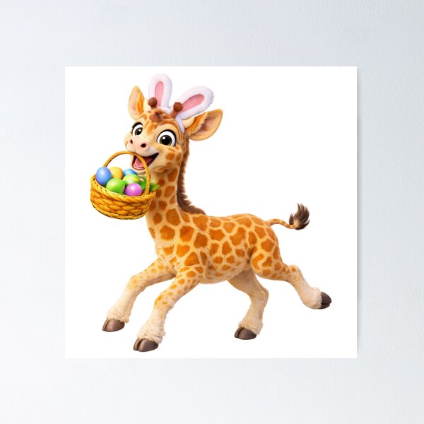 Item preview, Giraffe Easter Bunny designed and sold by Sillytoe.