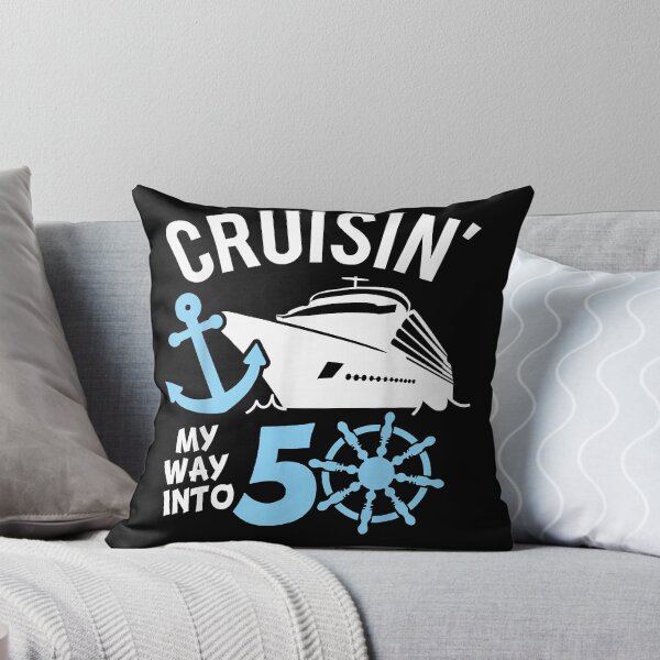 Item preview, Cruising My Way into 50, Oh Ship I'm 50, Birthday Cruise designed and sold by LeahAbram.