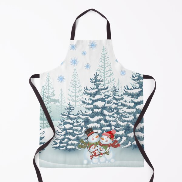 Item preview, Cute Snowman Family in Snowy Winter Forest Graphic Design designed and sold by VibranPalette.