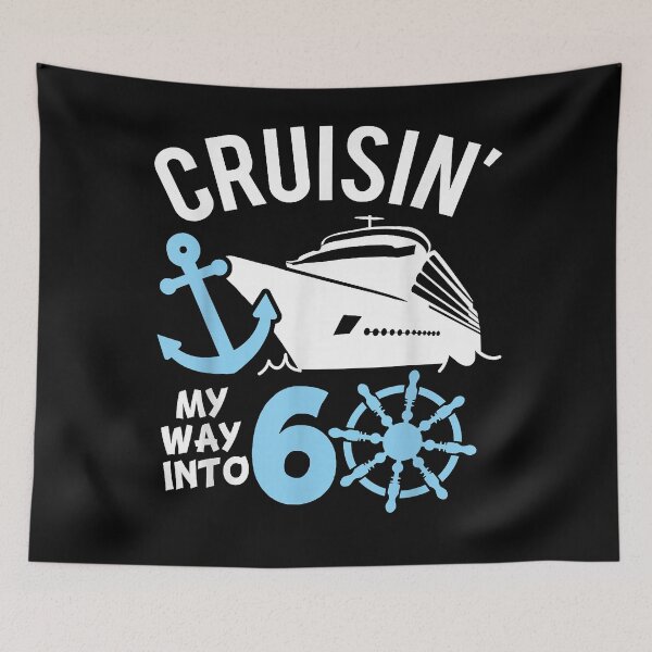 Item preview, Cruising My Way into 60, Oh Ship I'm 60, Birthday Cruise designed and sold by LeahAbram.