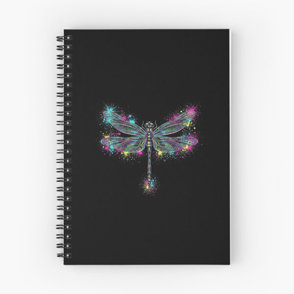 Item preview, Colorful Neon Splatter Dragonfly Glowing Watercolor Art designed and sold by Ostericaimusa.