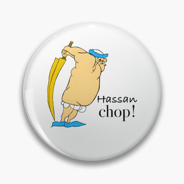 Item preview, Hassan Chop! Cartoon Character Meme designed and sold by Krishmarakris.