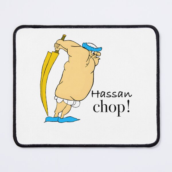 Item preview, Hassan Chop! Cartoon Character Meme designed and sold by Krishmarakris.