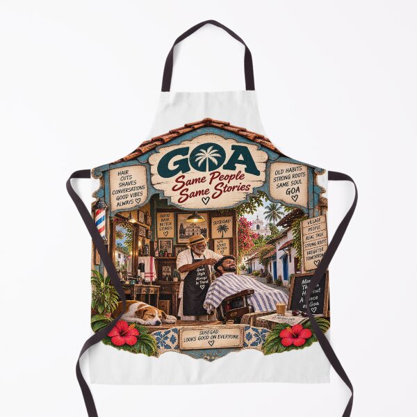 Item preview, Goa Barber Shop — Same People, Same Stories designed and sold by Goanheartprints.