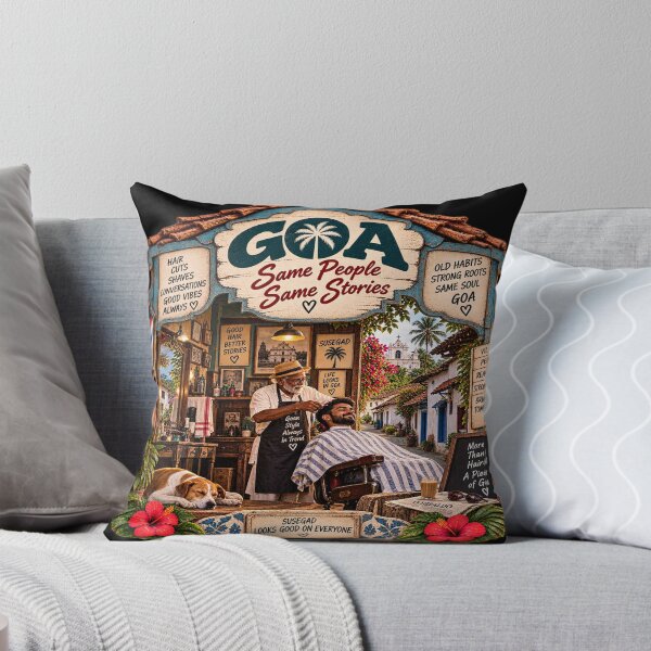 Item preview, Goa Barber Shop — Same People, Same Stories designed and sold by Goanheartprints.