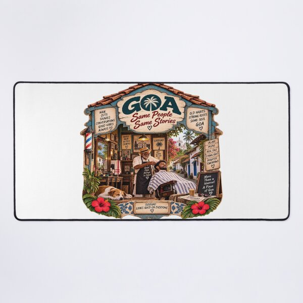Item preview, Goa Barber Shop — Same People, Same Stories designed and sold by Goanheartprints.