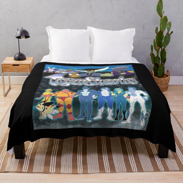 Item preview, TigerSharks retro cartoon character group art designed and sold by FlorianZieme.