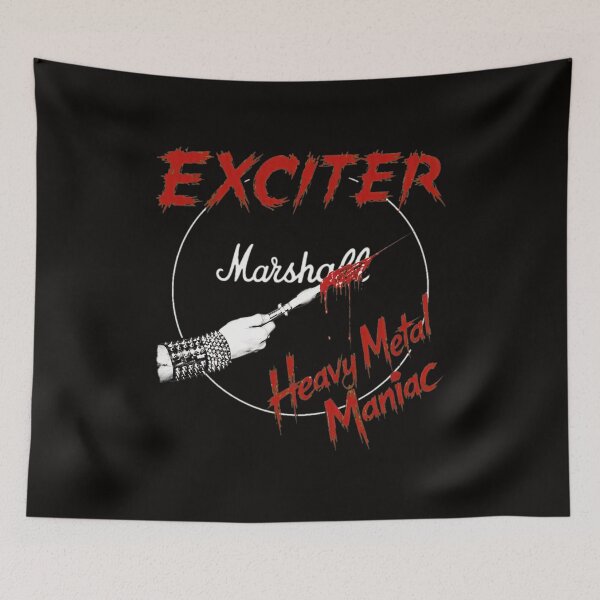 Item preview, EXCITER Heavy Metal Maniac Distressed Rock Art designed and sold by CoconutBoys.