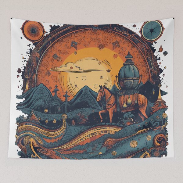 Item preview, Desert Mirage - A Captivating and Mysterious Artwork on Redbubble designed and sold by Alphakenon.