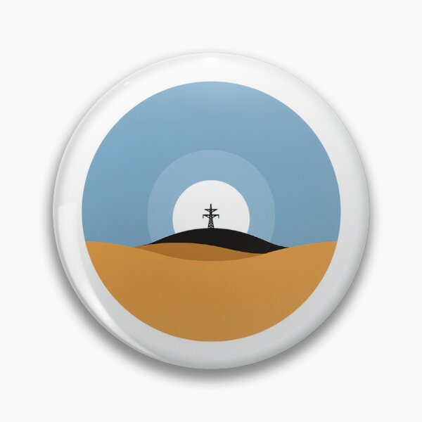 Item preview, Desert Power – Minimalist Sand Dune with Hidden Symbol designed and sold by Alphakenon.