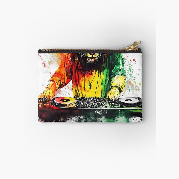 Item preview, Womens Rasta Reggae Music Headphone DJ Lion Of Judah Jamaican designed and sold by LeahAbram.