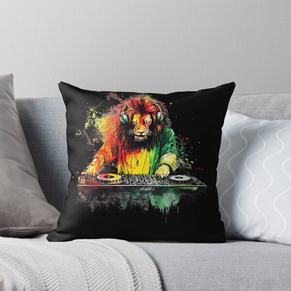 Item preview, Womens Rasta Reggae Music Headphone DJ Lion Of Judah Jamaican designed and sold by LeahAbram.