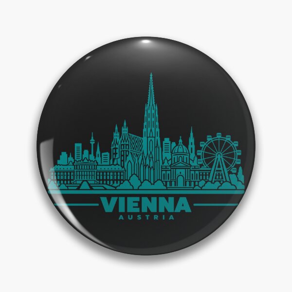 Item preview, Vienna Austria Line Art Skyline Poster designed and sold by CMYKStudio.