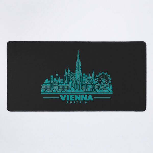 Item preview, Vienna Austria Line Art Skyline Poster designed and sold by CMYKStudio.