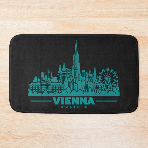 Item preview, Vienna Austria Line Art Skyline Poster designed and sold by CMYKStudio.