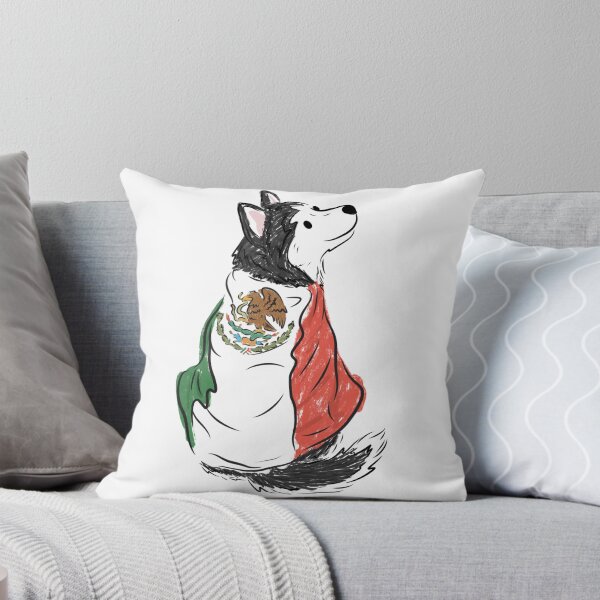 Item preview, Husky wearing Mexico Flag designed and sold by lovemydoggie.