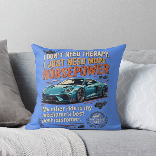 Item preview, I Don't Need Therapy I Just Need More Horsepower – Funny Sports Car Lover Art designed and sold by Evelashop.