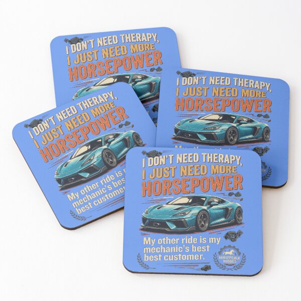 Item preview, I Don't Need Therapy I Just Need More Horsepower – Funny Sports Car Lover Art designed and sold by Evelashop.