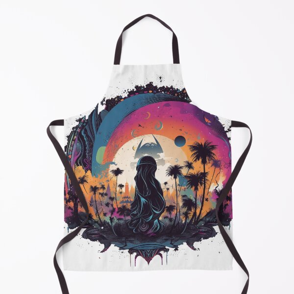 Item preview, Mystical Desert Oasis - Calm Surreal Sunset Landscape designed and sold by Alphakenon.
