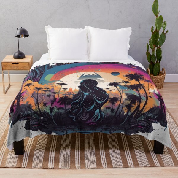 Item preview, Mystical Desert Oasis - Calm Surreal Sunset Landscape designed and sold by Alphakenon.