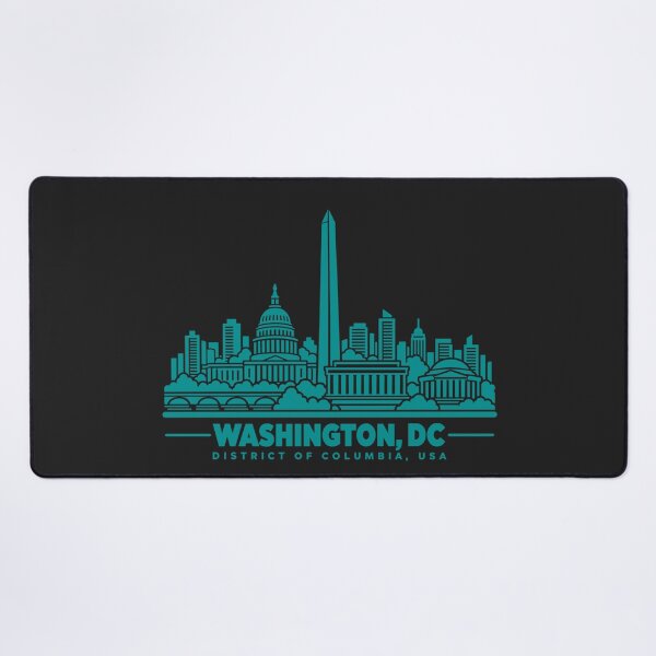 Item preview, Póster con el horizonte de Washington D.C., EE. UU. (Arte lineal) designed and sold by CMYKStudio.