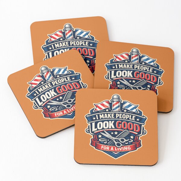 Item preview, Barber Pride Badge – I Make People Look Good for a Living designed and sold by DesignHouse07.