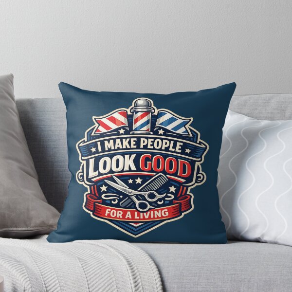 Item preview, Barber Pride Badge – I Make People Look Good for a Living designed and sold by DesignHouse07.