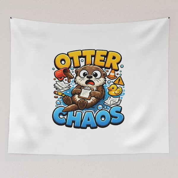 Item preview, Otter Chaos designed and sold by aistrokeofart.