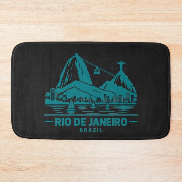 Item preview, Rio de Janeiro Brazil Line Art Skyline Poster designed and sold by CMYKStudio.
