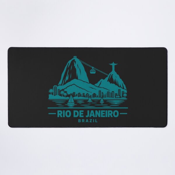 Item preview, Rio de Janeiro Brazil Line Art Skyline Poster designed and sold by CMYKStudio.