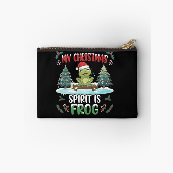 Item preview, My Christmas Spirit Is Frog Funny Holiday Quote Design designed and sold by MiALopezArt.
