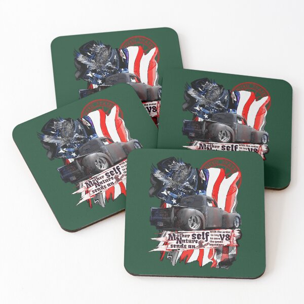 Item preview, Chevy V8 Pickup Truck Eagle American Flag 680 designed and sold by AlisaHand11.