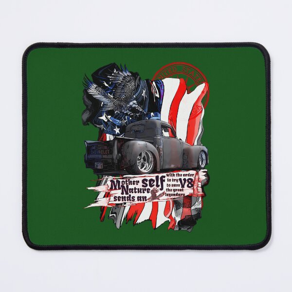 Item preview, Chevy V8 Pickup Truck Eagle American Flag 680 designed and sold by AlisaHand11.