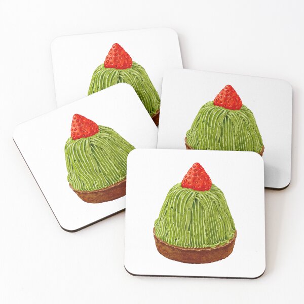 Item preview, Matcha Strawberry Tart designed and sold by mmkn.art.