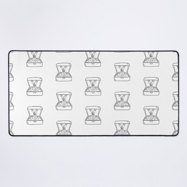 Item preview, Medal resting inside an open display case in doodle sketch designed and sold by rasagamastore.