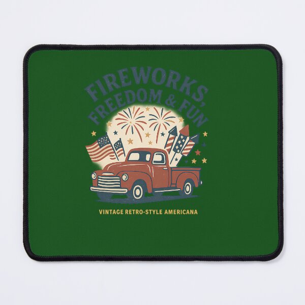 Item preview, Fireworks Freedom Fun Retro 4Th Of July Pickup Truck Design 474 designed and sold by AlisaHand11.