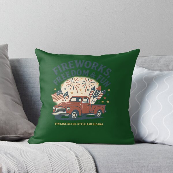 Item preview, Fireworks Freedom  Fun  Retro 4Th Of July Pickup Truck Design 474 designed and sold by AlisaHand11.