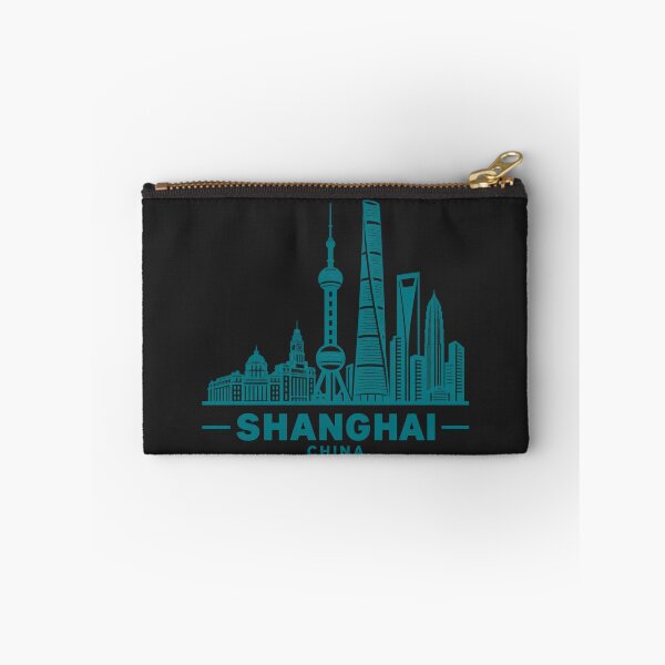 Item preview, Shanghai China Line Art Skyline Poster designed and sold by CMYKStudio.
