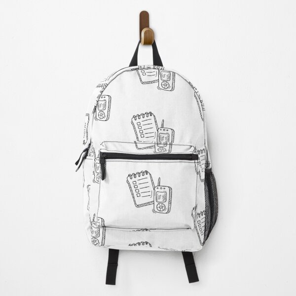 Item preview, Pager buzzing beside a notepad in doodle sketch designed and sold by rasagamastore.