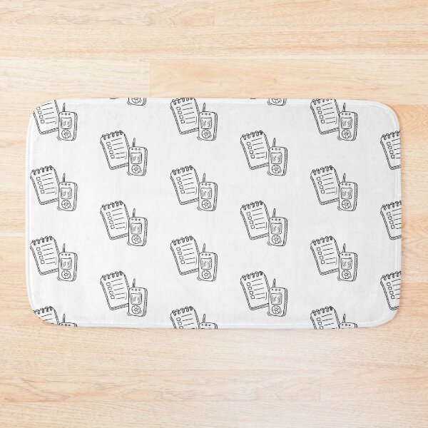 Item preview, Pager buzzing beside a notepad in doodle sketch designed and sold by rasagamastore.