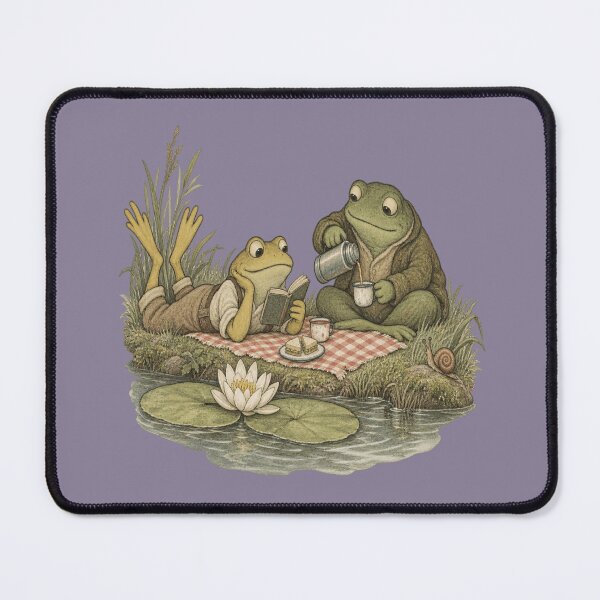 Item preview, Bookish Frog Picnic for Cozy Readers designed and sold by POD DYNASTY | Original Print On Demand T-Shirt Graphics.