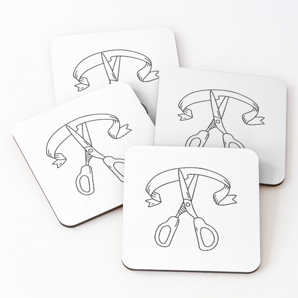 Item preview, Cinta ceremonial cortada con tijeras en un boceto a mano alzada. designed and sold by rasagamastore.