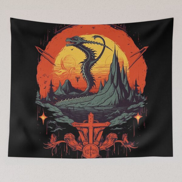 Item preview, Enter the Dragon's Cemetery - Where the Dead Awaken in Fire and Fury designed and sold by Alphakenon.