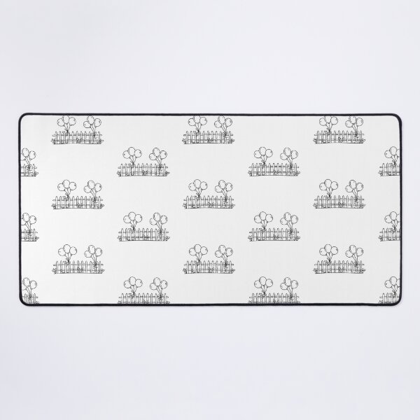 Item preview, Cluster of balloons fastened to a fence in doodle sketch designed and sold by rasagamastore.