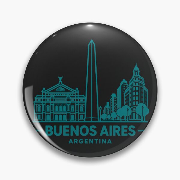 Item preview, Buenos Aires Argentina Line Art Skyline Poster designed and sold by CMYKStudio.